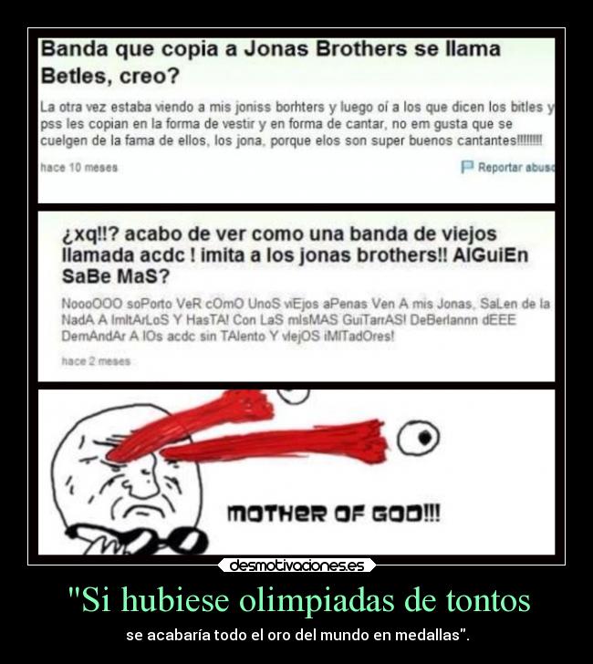 Si hubiese olimpiadas de tontos -