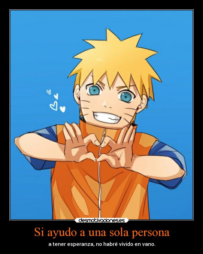 Si ayudo a una sola persona - 