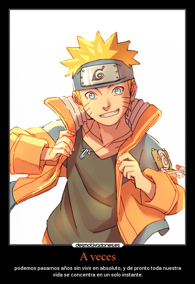 carteles naruto vida uzumaki lavida desmotivaciones