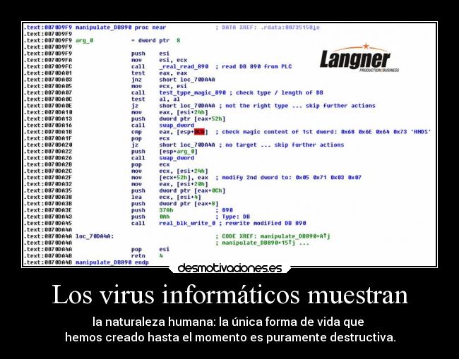 carteles naturaleza deportes stuxnet binario10 hacker desmotivaciones