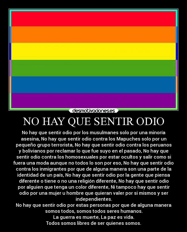 carteles odio libertad desmotivaciones