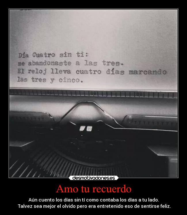 Amo tu recuerdo -