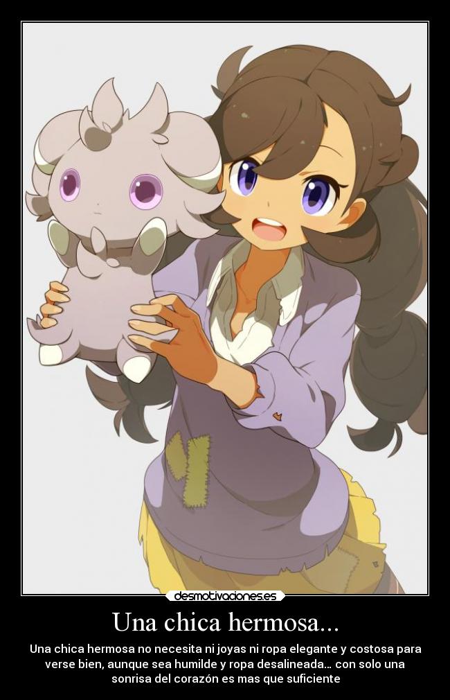 carteles pokemon anime chica hermosa matiere espurr desmotivaciones