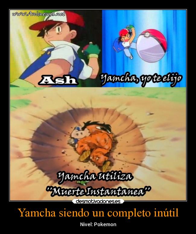 Yamcha siendo un completo inútil - 