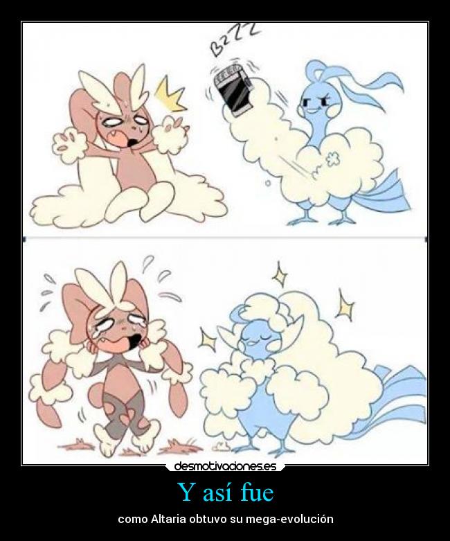 carteles pokemon videojuegos altaria lopunny desmotivaciones