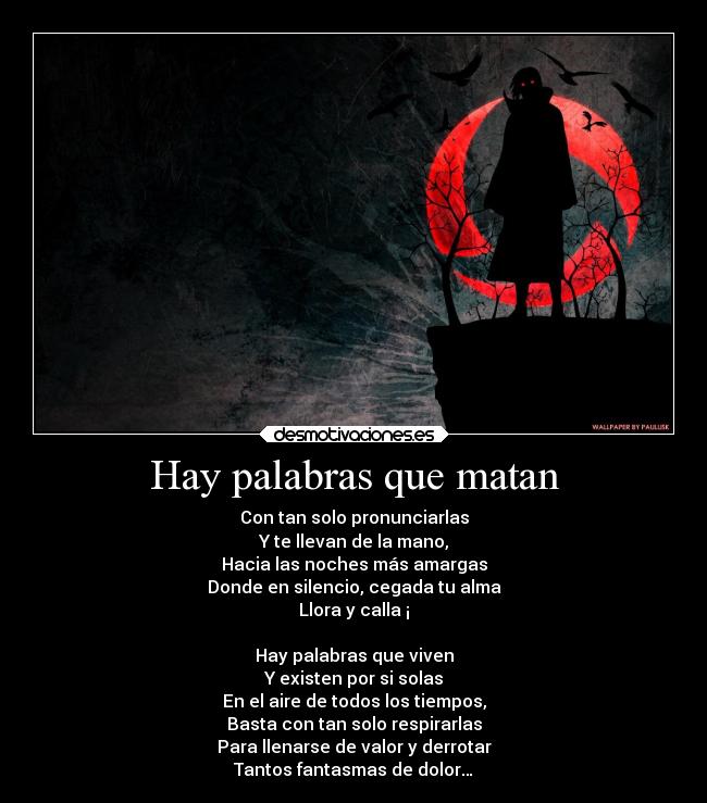 Hay palabras que matan -