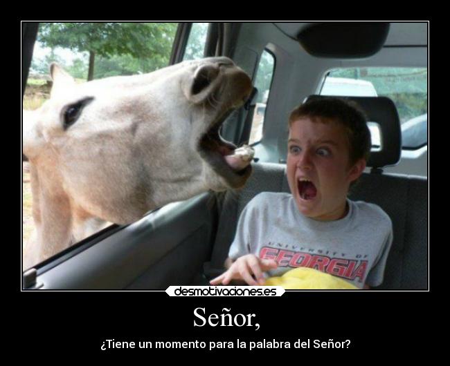 Señor, - ¿Tiene un momento para la palabra del Señor?