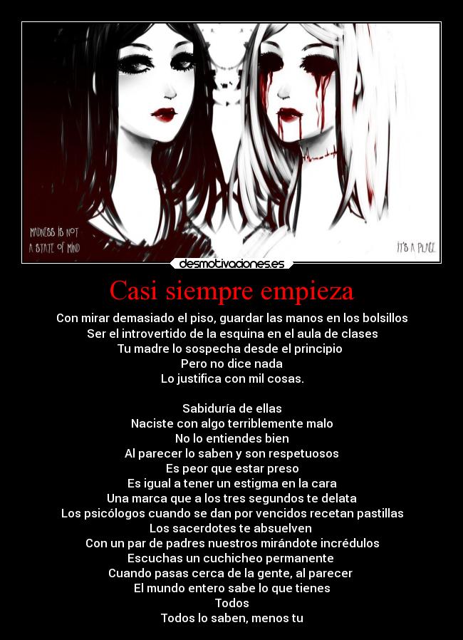 Casi siempre empieza -