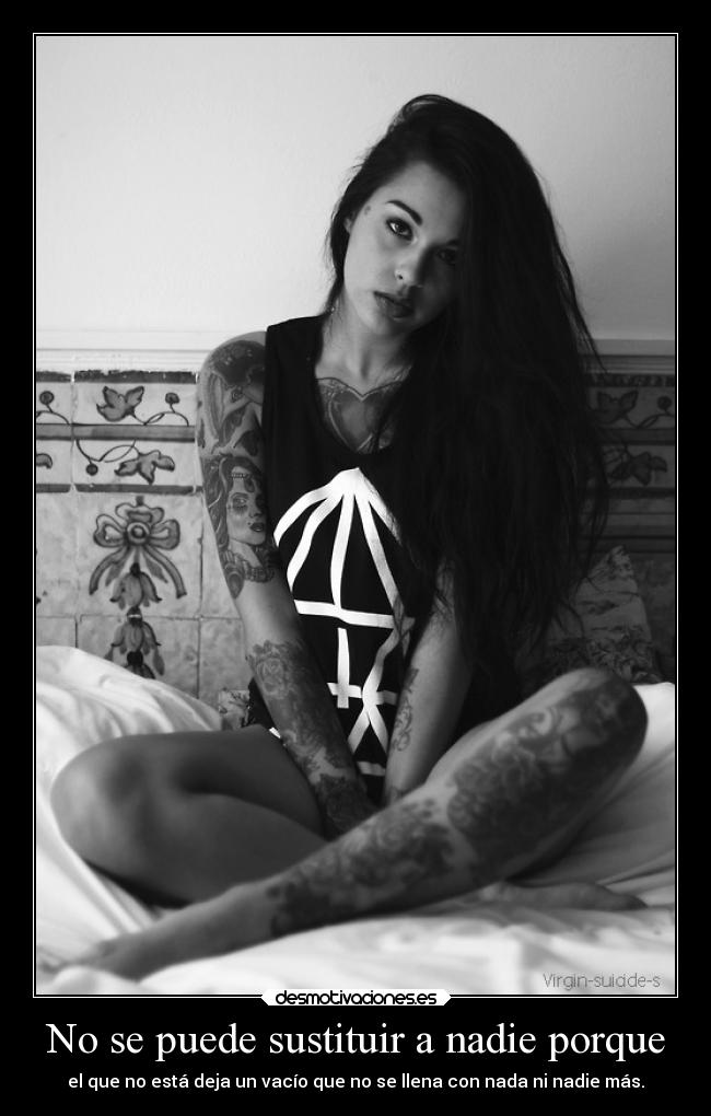 No se puede sustituir a nadie porque -