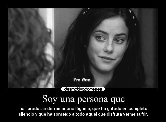 Soy una persona que - 