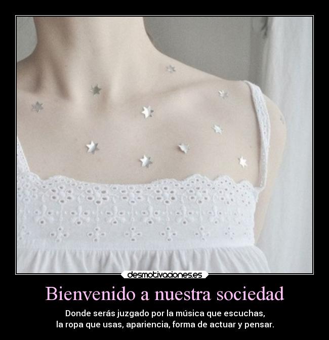 Bienvenido a nuestra sociedad -