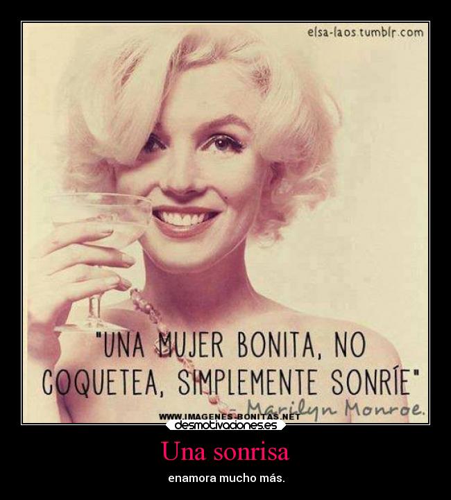 Una sonrisa -