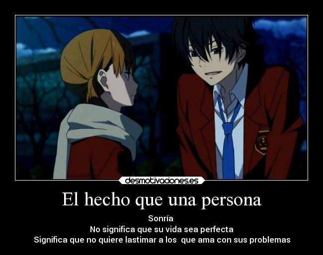 El hecho que una persona - 