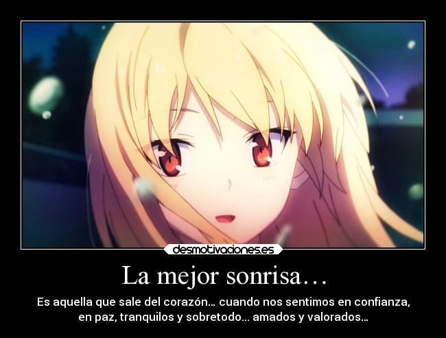 carteles sonrisa anime mashiro sakurasou pet kanojou desmotivaciones