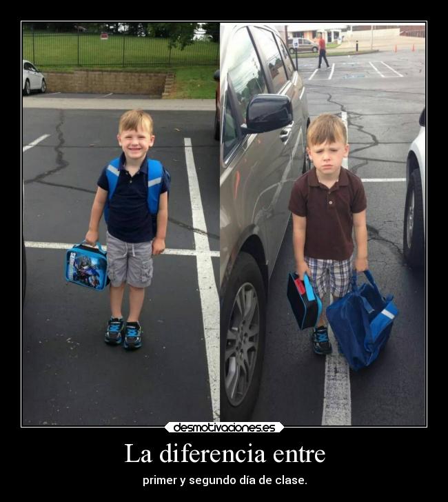 La diferencia entre - 