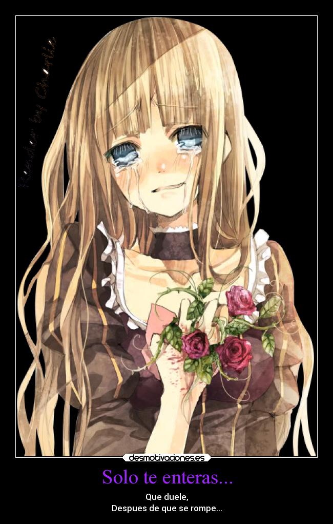 Solo te enteras... -