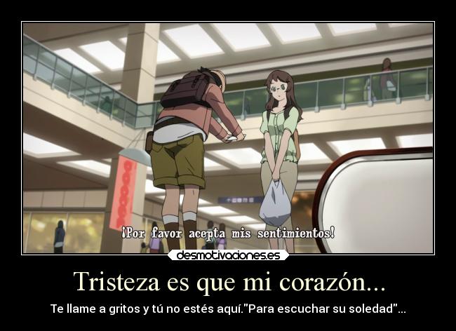 Tristeza es que mi corazón... - 