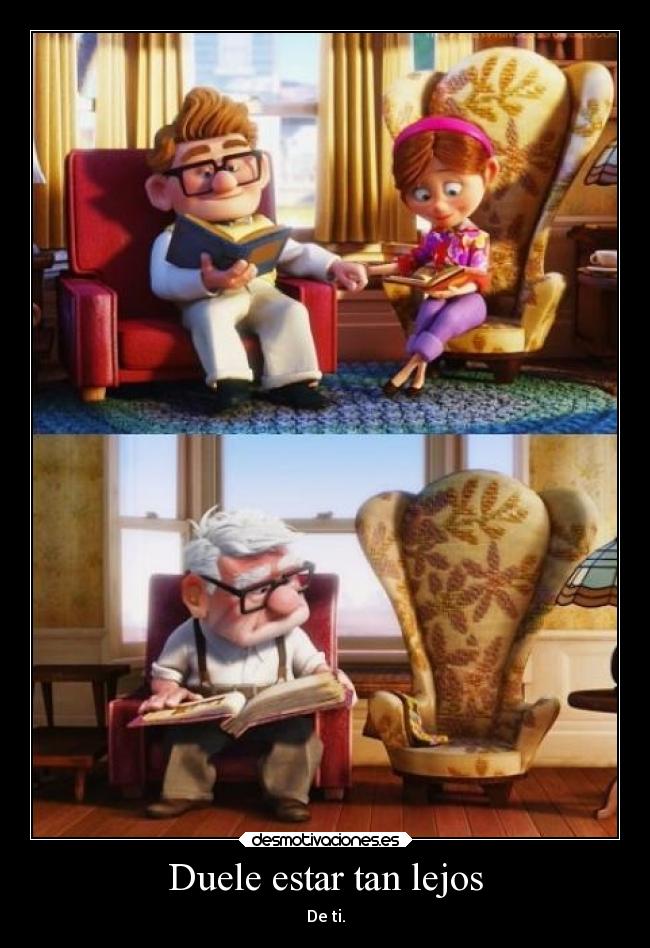Duele estar tan lejos -