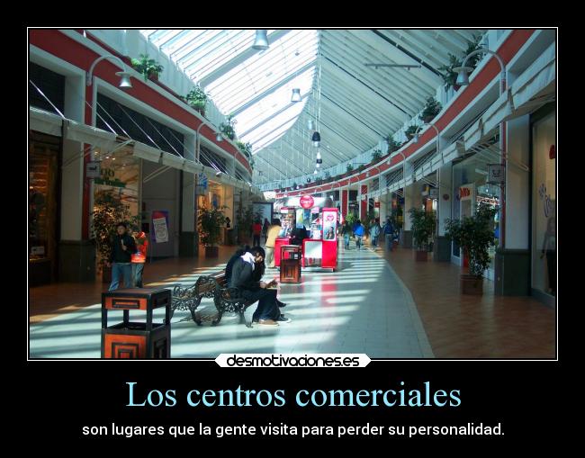 Los centros comerciales - 