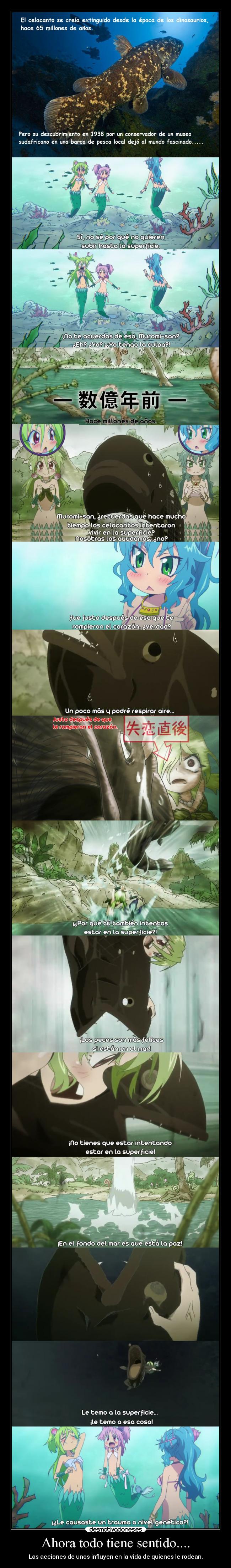 carteles vida anime accion unos influencia vid otros evolucion raptorhunters trauma desmotivaciones