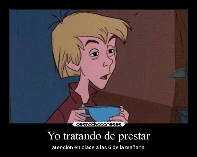 Yo tratando de prestar - 