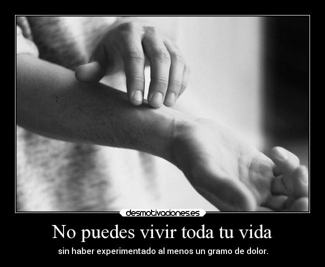 No puedes vivir toda tu vida - 