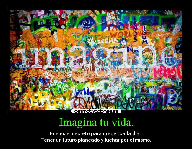 Imagina tu vida. - 