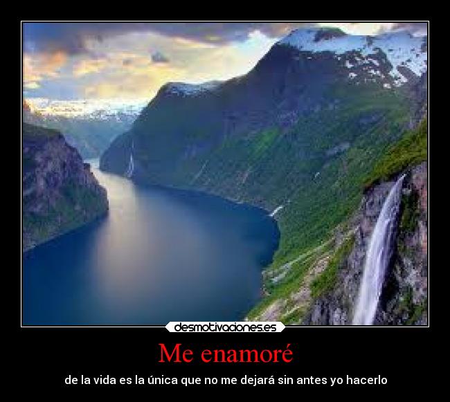 Me enamoré - de la vida es la única que no me dejará sin antes yo hacerlo