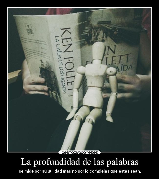 La profundidad de las palabras -