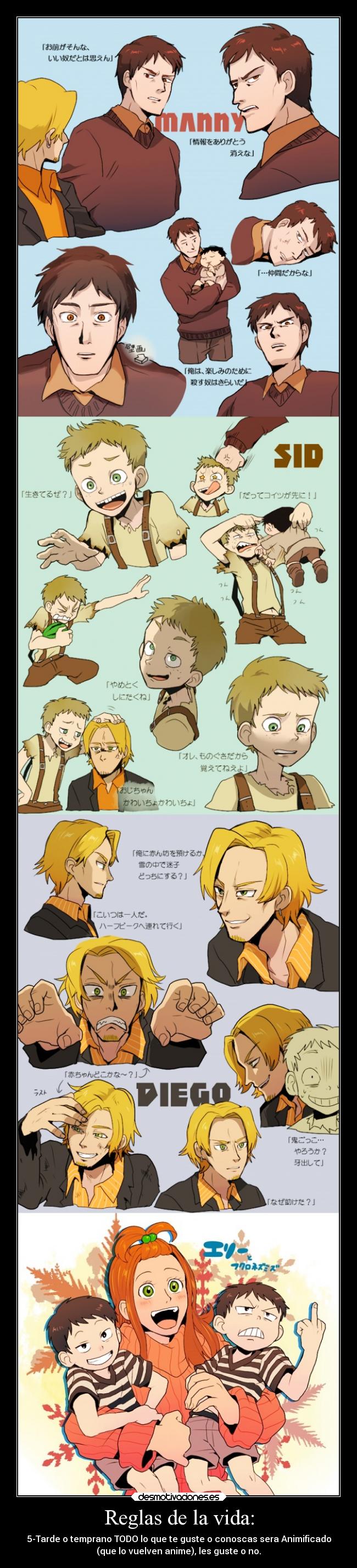 carteles vida risa anime era del hielo manny diego sid elly crash eddie bodoque desmotivaciones