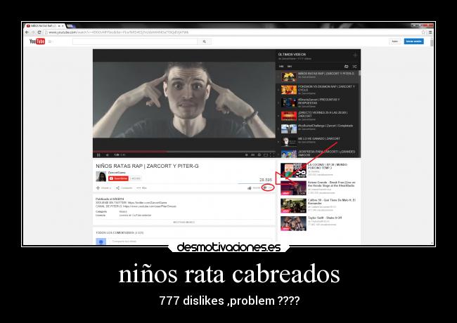 niños rata cabreados - 777 dislikes ,problem ????