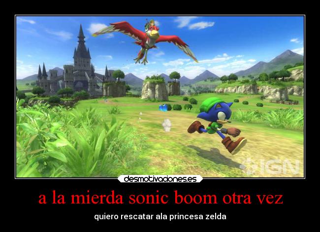 carteles videojuegos sonic lost world link zelda desmotivaciones