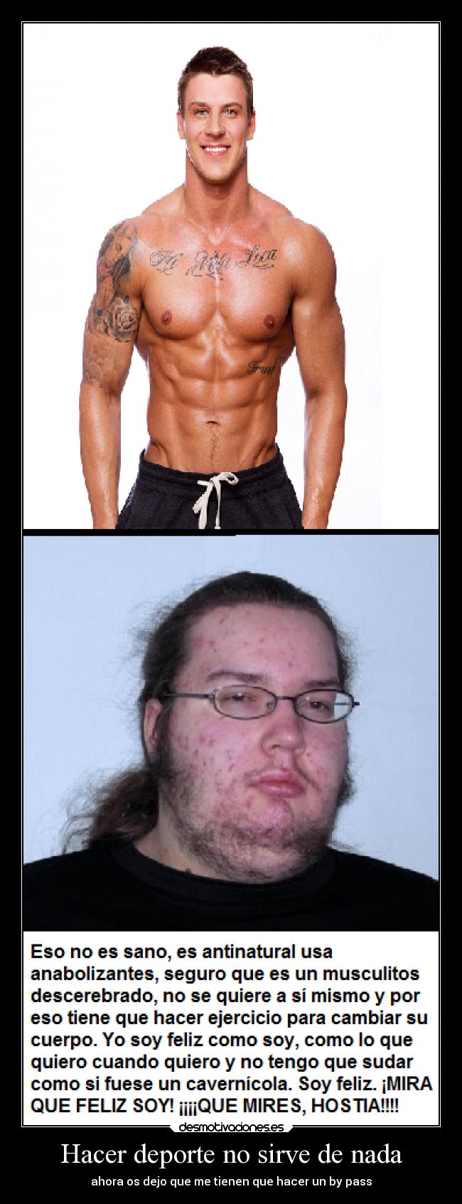 Hacer deporte no sirve de nada -