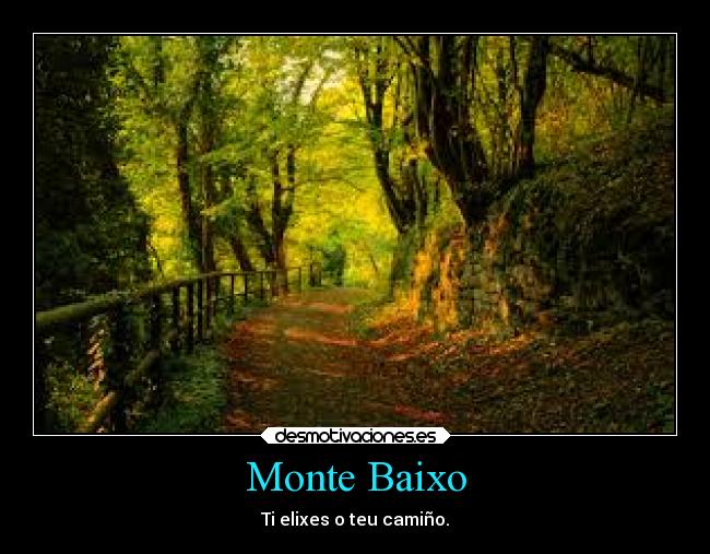 Monte Baixo - Ti elixes o teu camiño.