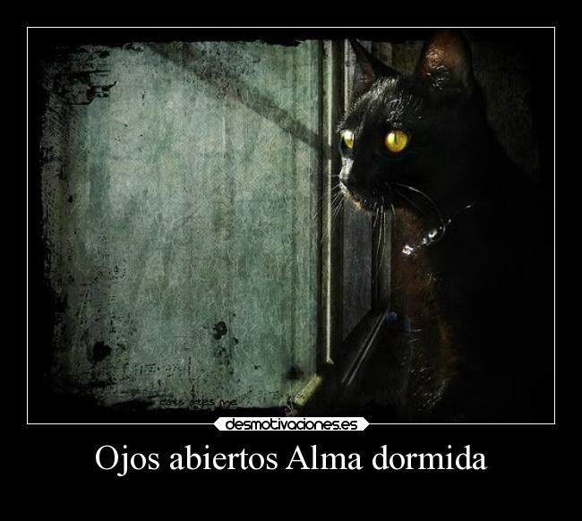 Ojos abiertos Alma dormida -