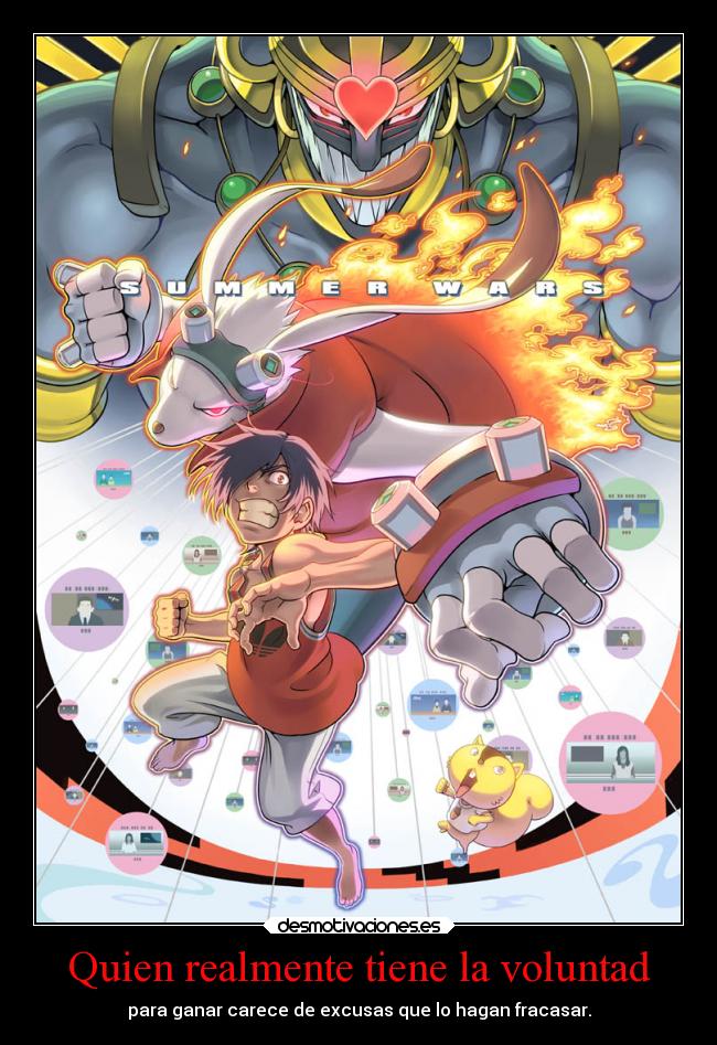 Quien realmente tiene la voluntad - para ganar carece de excusas que lo hagan fracasar.