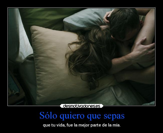 Sólo quiero que sepas -