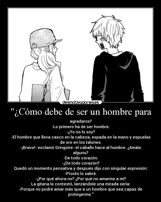 ¿Cómo debe de ser un hombre para -