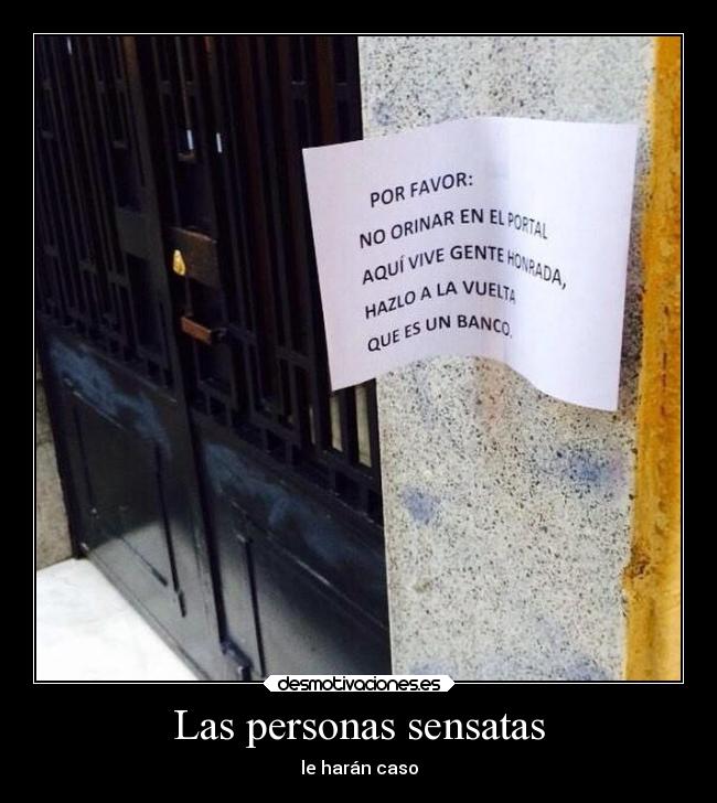 Las personas sensatas -