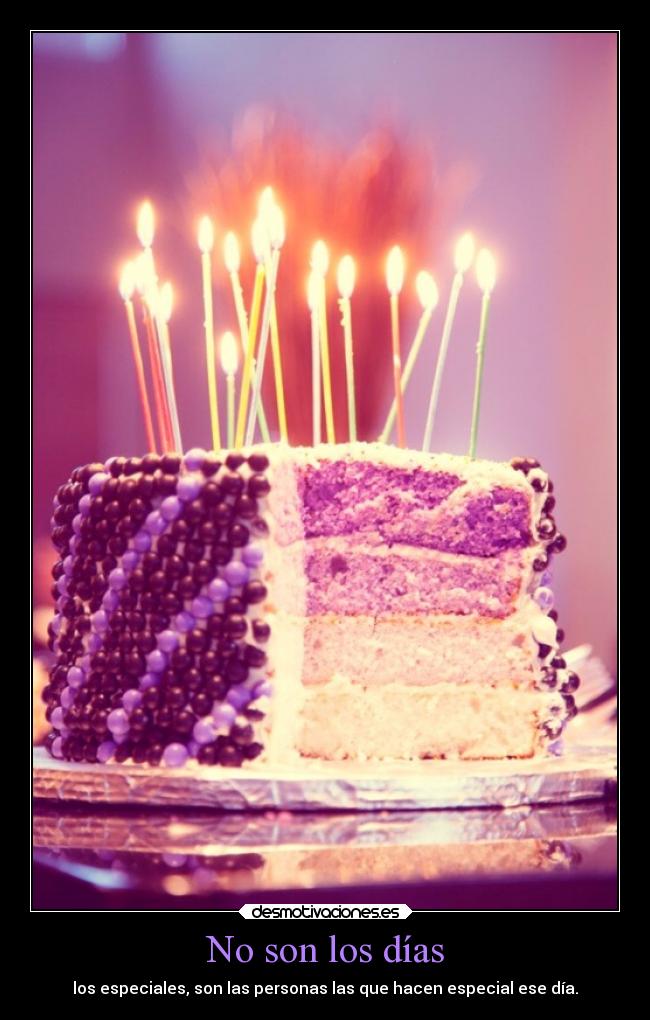No son los días - 