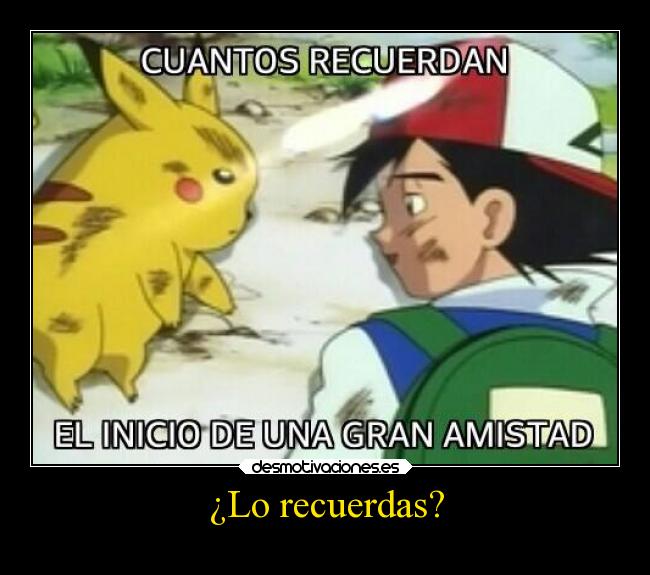 ¿Lo recuerdas? -