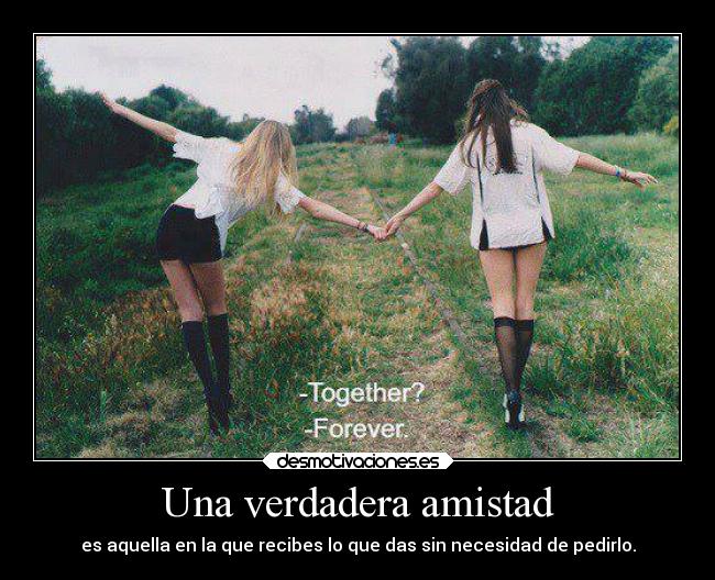 Una verdadera amistad -
