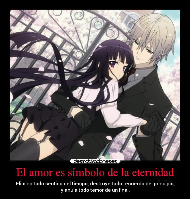 El amor es símbolo de la eternidad -