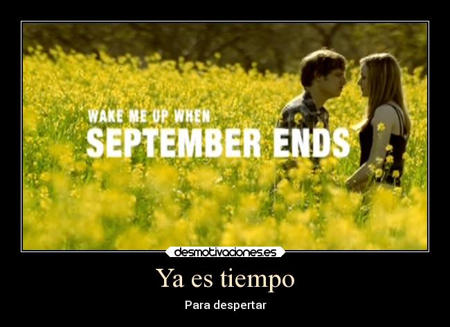 Ya es tiempo - Para despertar