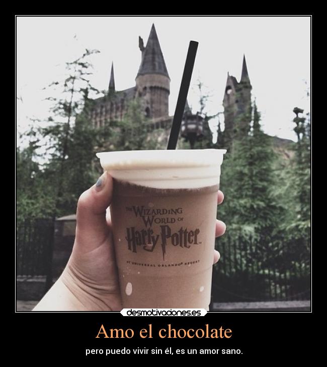 carteles amor chocolate todas sus locuras brujacosmica harry potter lau desmotivaciones