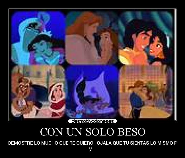 CON UN SOLO BESO -