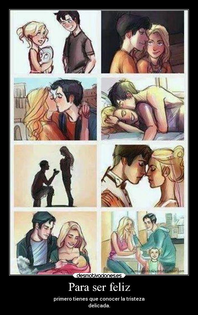 Para ser feliz - primero tienes que conocer la tristeza
delicada.