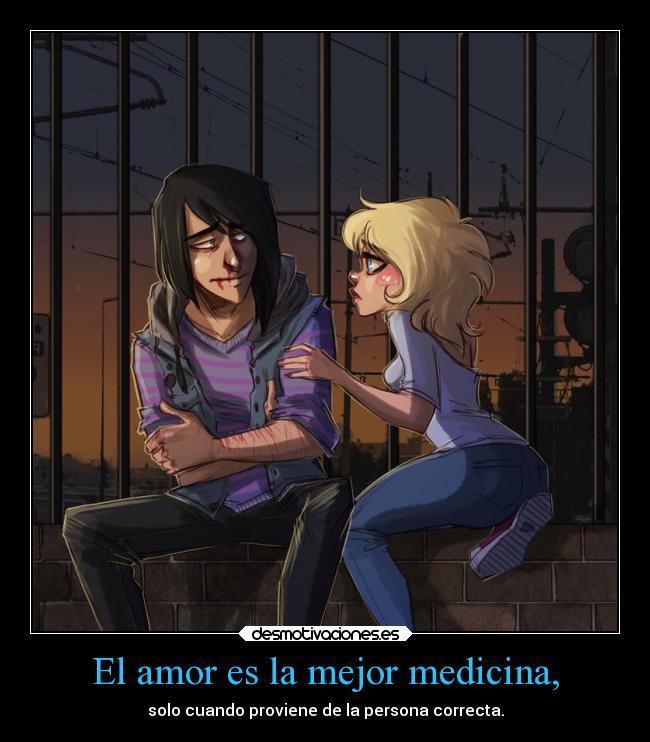 carteles amor amor medicina persona correcta desmotivaciones