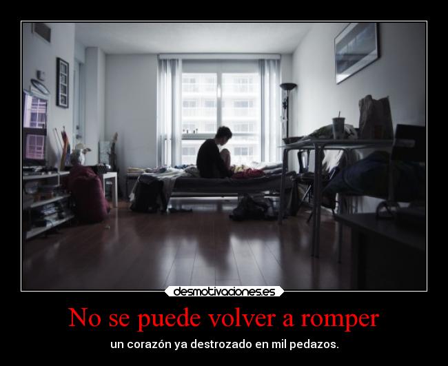 No se puede volver a romper - 