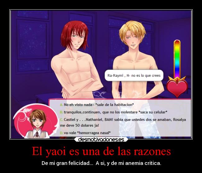 carteles amor yaoi corazondemelon desmotivaciones